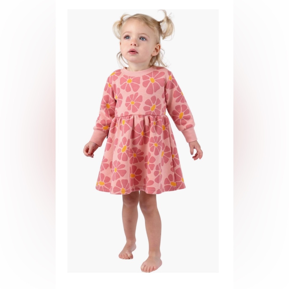 Girls Dot Australia Floral Long Sleeve Dress 6-9m